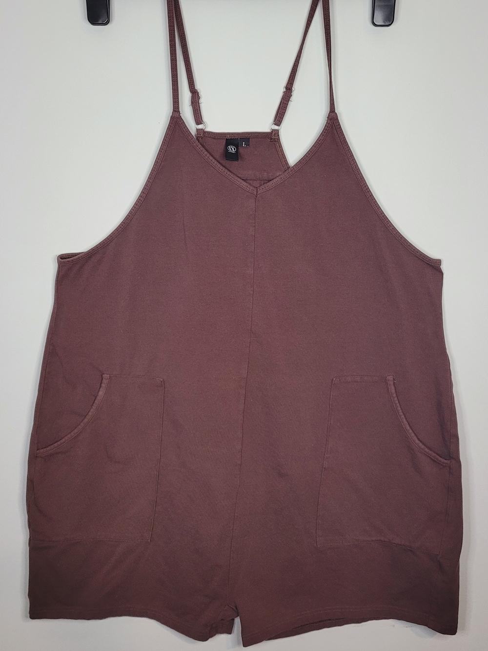 Women's Mauve Romper Jumpsuit with Pockets